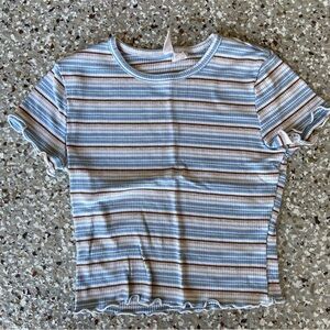 Sky and Sparrow Ribbed T Shirt Size M